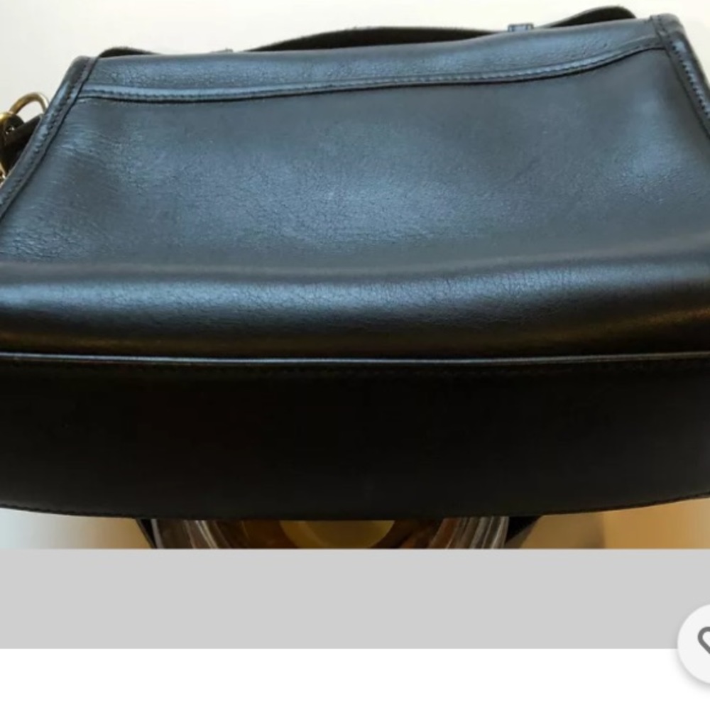 SOLD ON ANOTHER SITE - VTG Coach Court Bag  Black - Picture 6 of 11